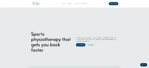 Activ Sports Physio homepage screenshot